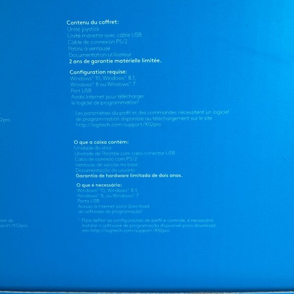 Logitech X52 Professional HOTAS Flight Simulator Joystick & Throttle Controller - Picture 9 of 11